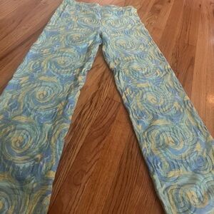 House of Sunny Cypress Pants Size US 10 UK 14 Swirl Knit Pullon High Rise Pants